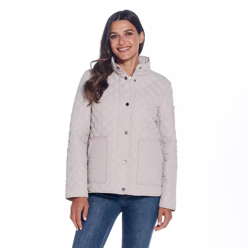 Women's Weathercast Mixed Diamond Quilted Modern Barn Jacket,  Product Image