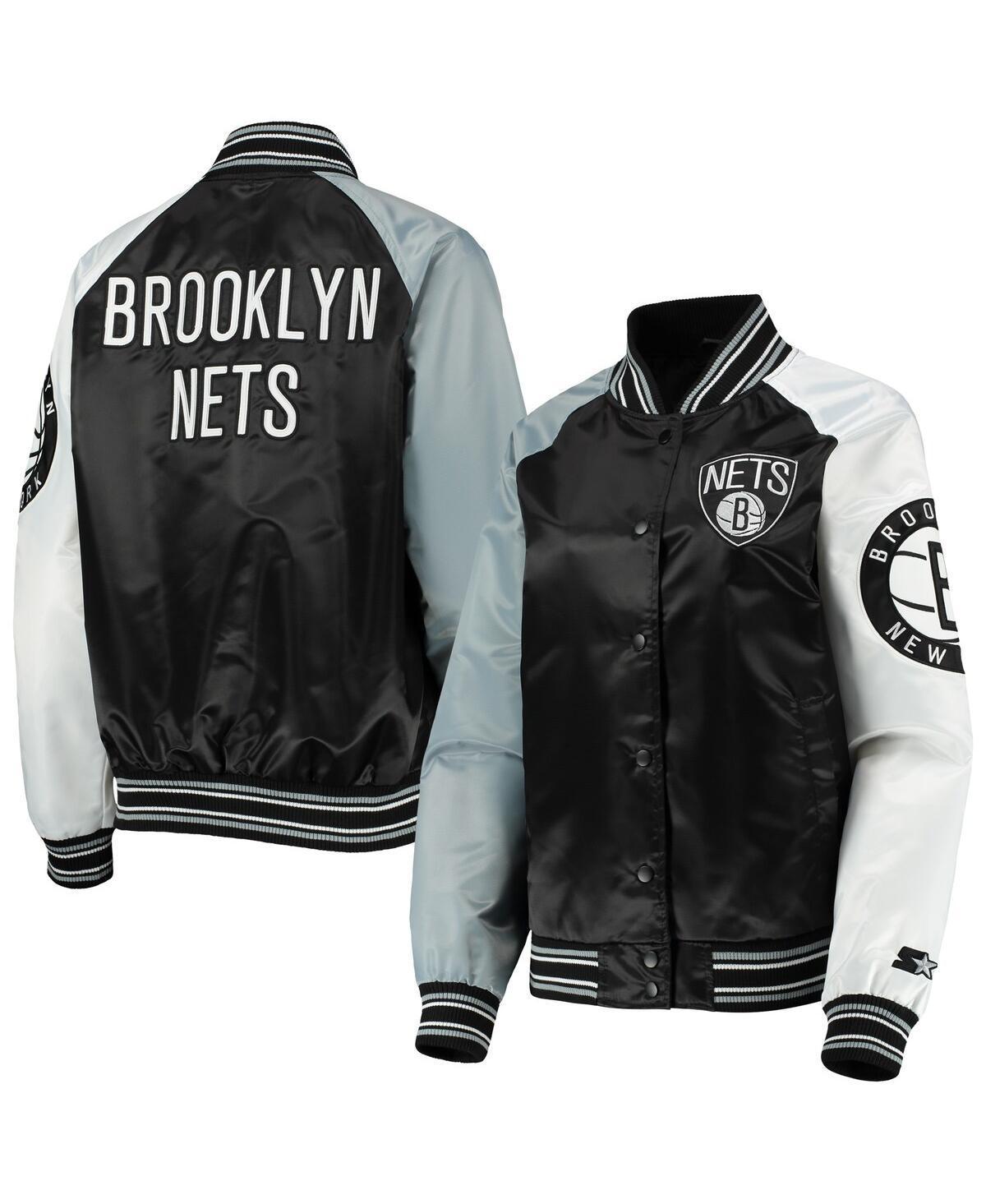 Womens Starter Brooklyn Nets The Prospect Raglan Full-Snap Jacket Product Image