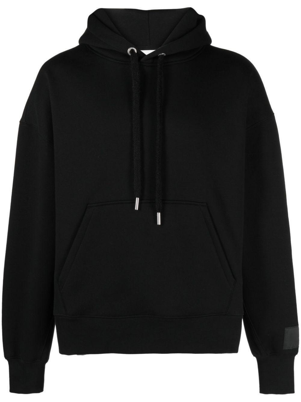 AMI ALEXANDRE MATTIUSSI Ami De Coeur Organic Cotton Blend Hoodie In Black Product Image