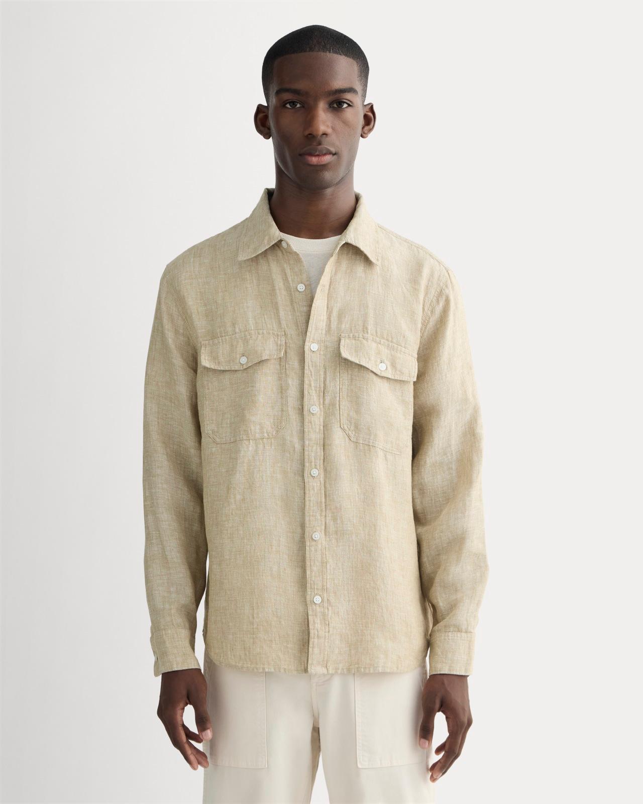 Mens Linen Utility Shirt by Everlane Product Image