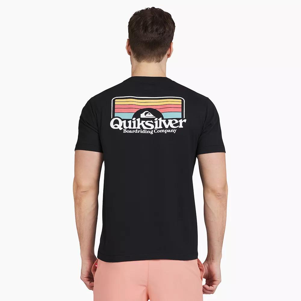 Men's Quiksilver Short Sleeve Graphic Tee, Size: XXL, Black Sunset Product Image