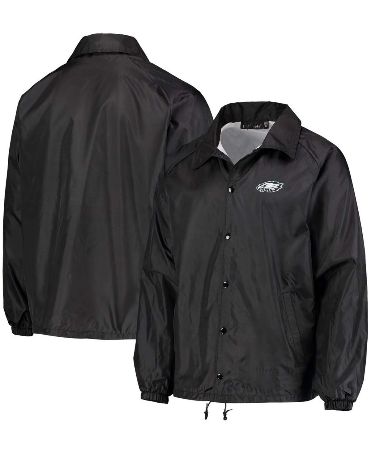 Mens Philadelphia Eagles Coaches Classic Raglan Full-Snap Windbreaker Jacket Product Image