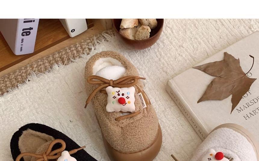 Platform Fleece Lace Ups Product Image