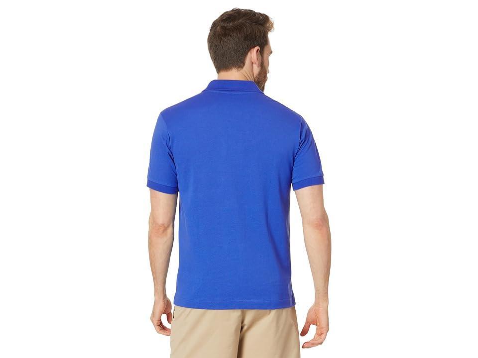 Lacoste Short Sleeved Ribbed Collar Shirt (Cornsilk) Men's Short Sleeve Knit Product Image