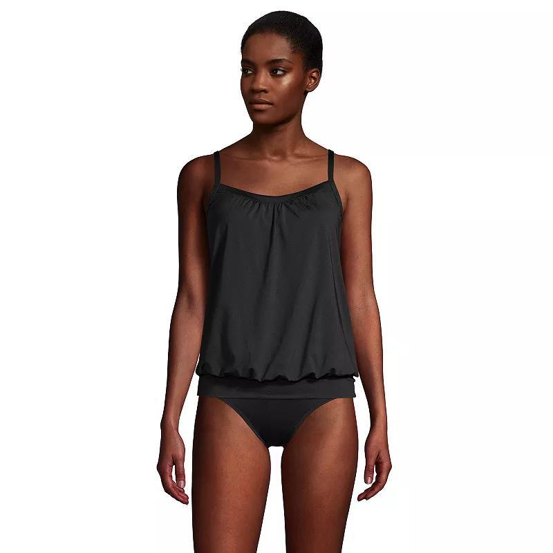 Womens Lands End UPF 50 Blouson Tankini Swimsuit Top Product Image