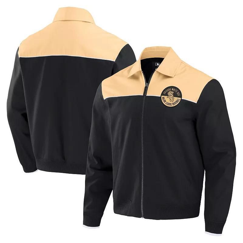 Mens Darius Rucker Collection by Fanatics /Tan Chicago Cubs Canvas Bomber Full-Zip Jacket Product Image