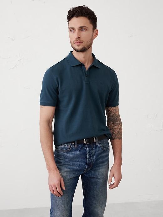 Slim Cotton Pique Polo Product Image