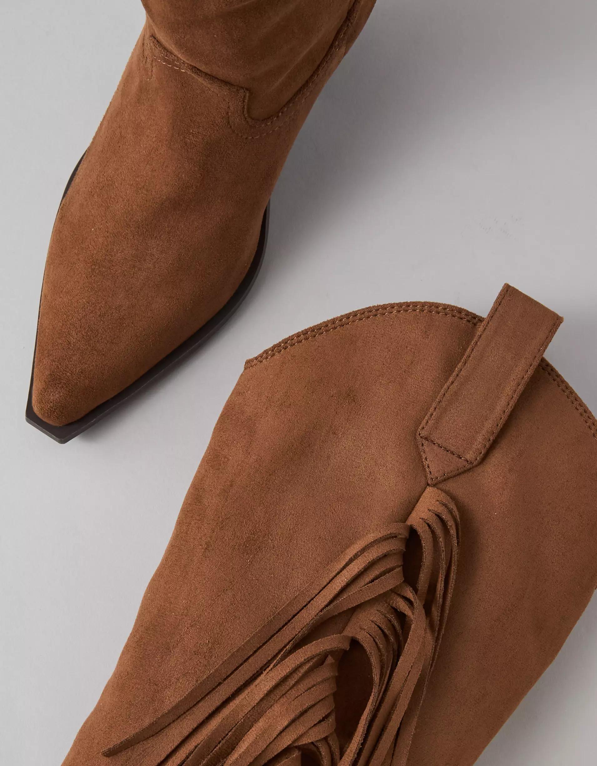 AE Western Fringe Knee High Boot Product Image