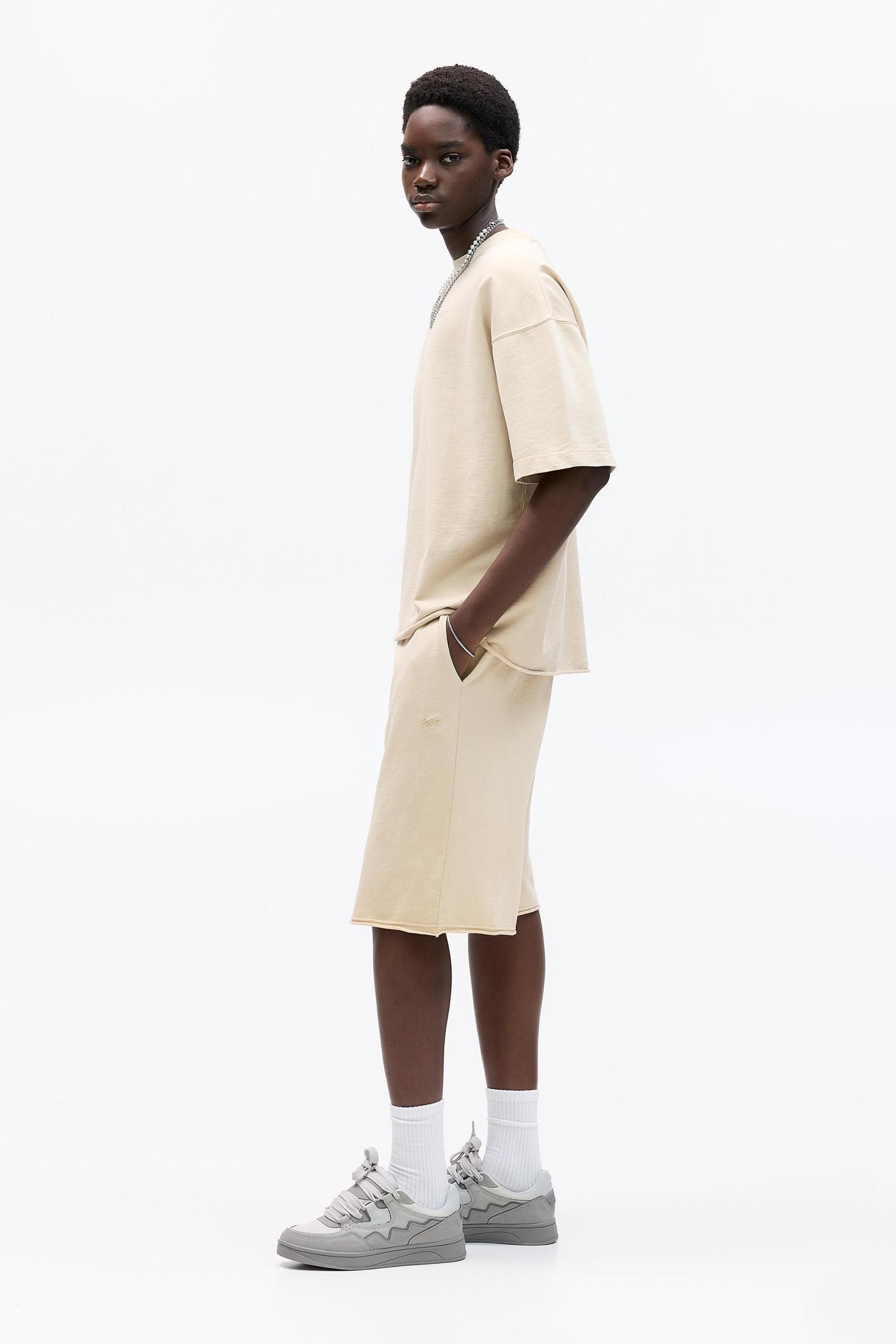 Baggy Bermuda sweat shorts Product Image