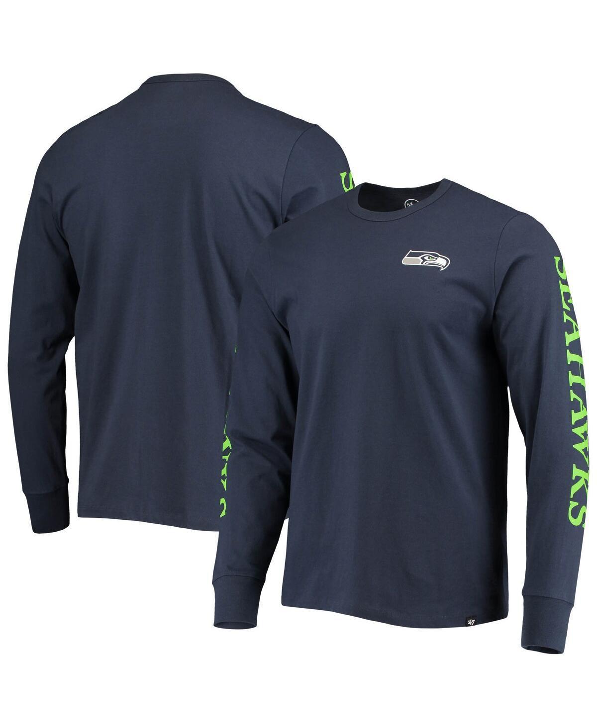 Mens 47 College Navy Seattle Seahawks Franklin Long Sleeve T-shirt Product Image