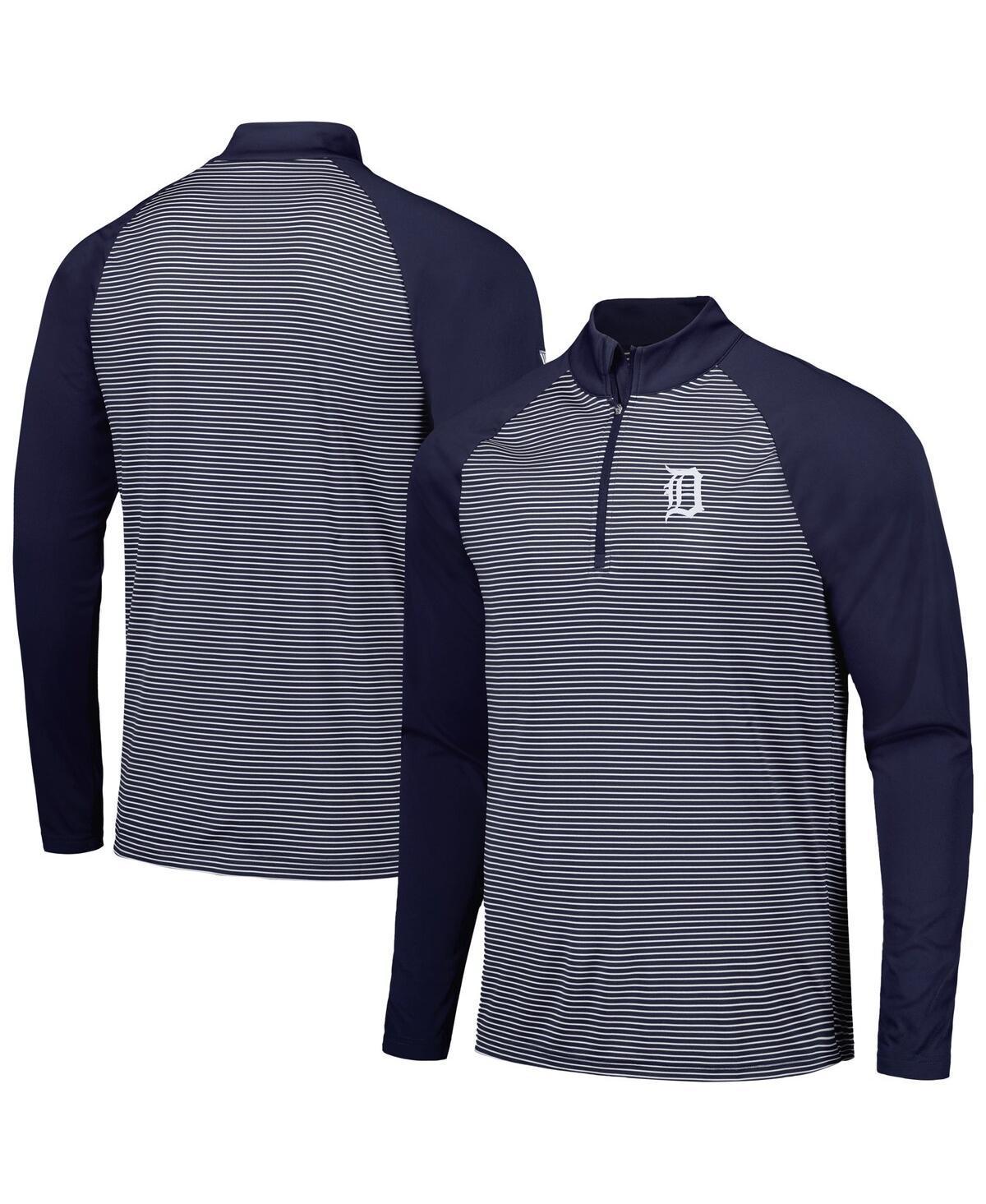 Mens Levelwear Royal New York Mets Charter Striped Raglan Quarter-Zip Top Product Image