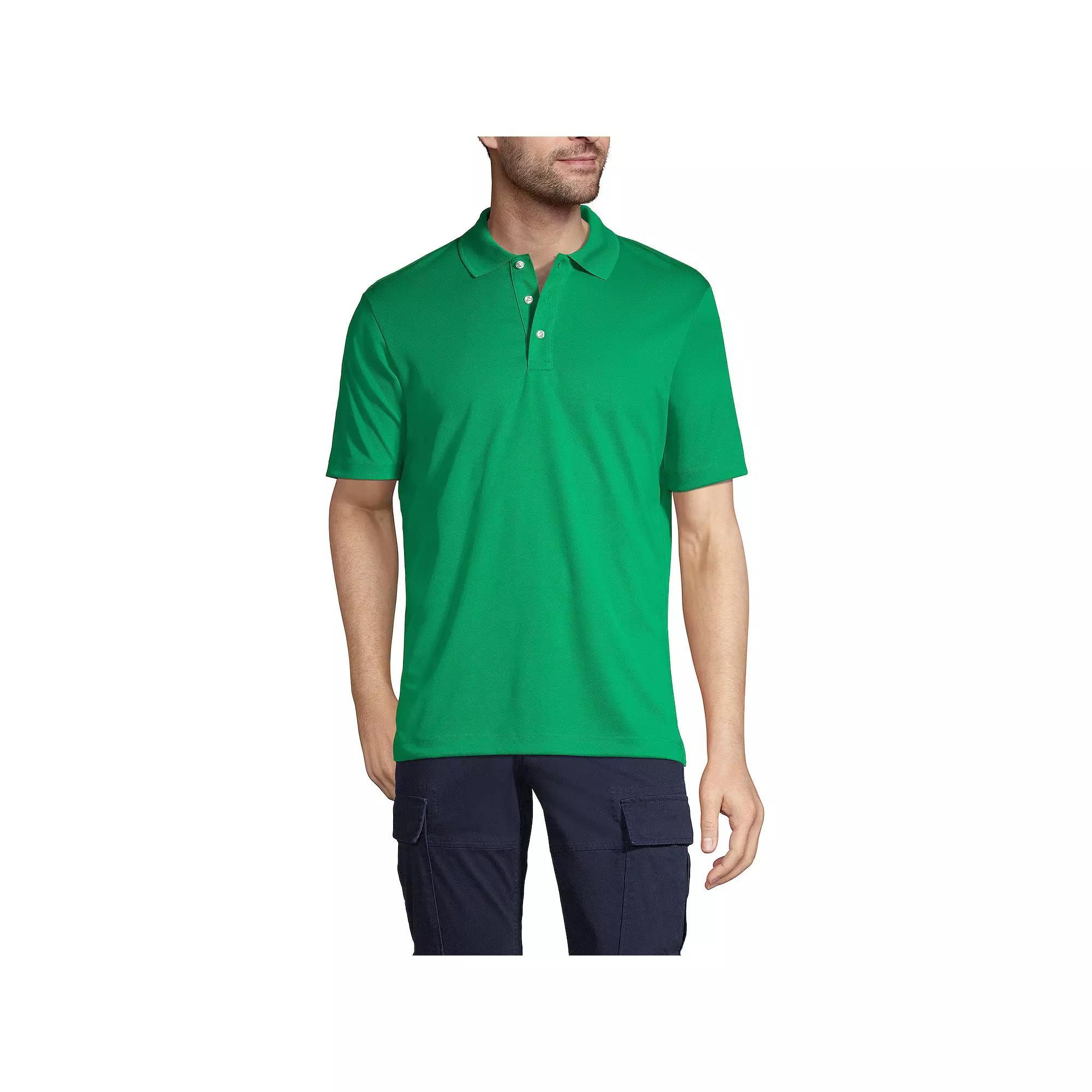 Big & Tall Lands' End School Uniform Solid Active Polo, Men's,  Product Image