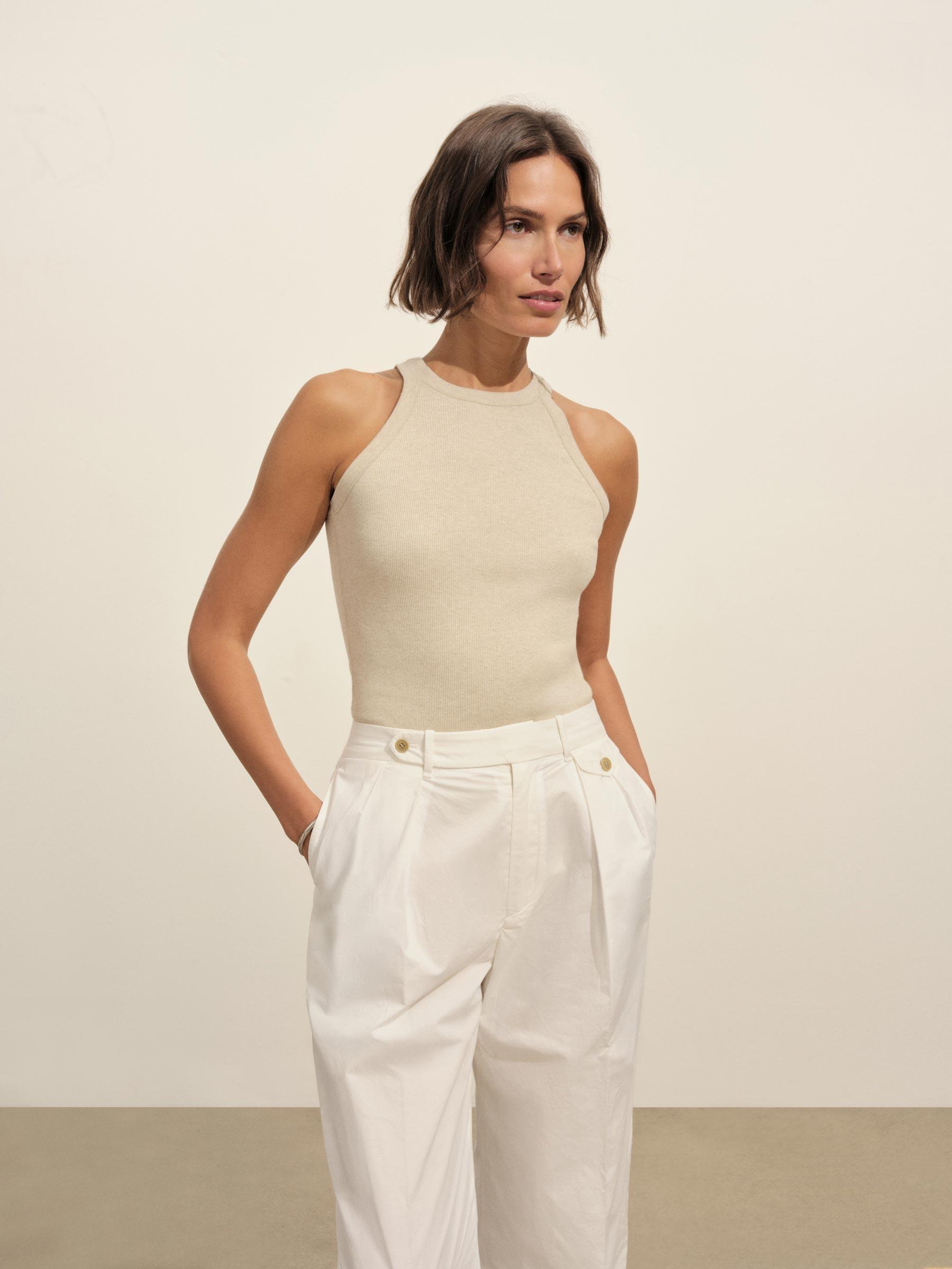 Marled Birchwood Surplus Rib Tank Product Image