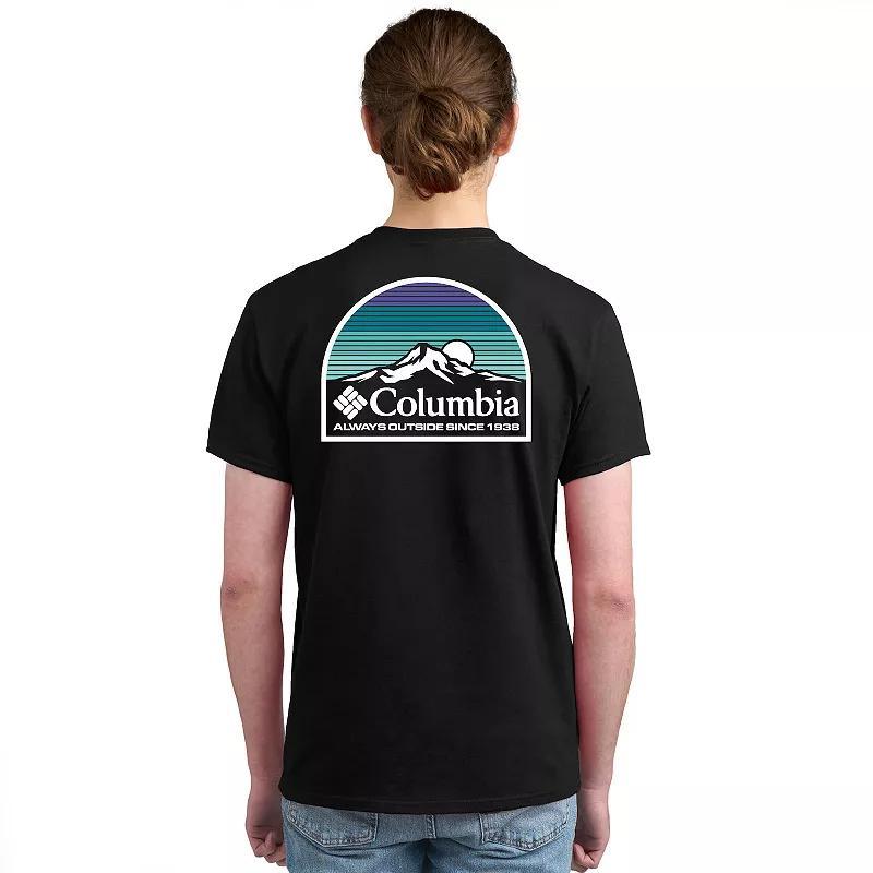 Men's Columbia Short Sleeve Graphic Tee, Size: Small, Black Usa Product Image