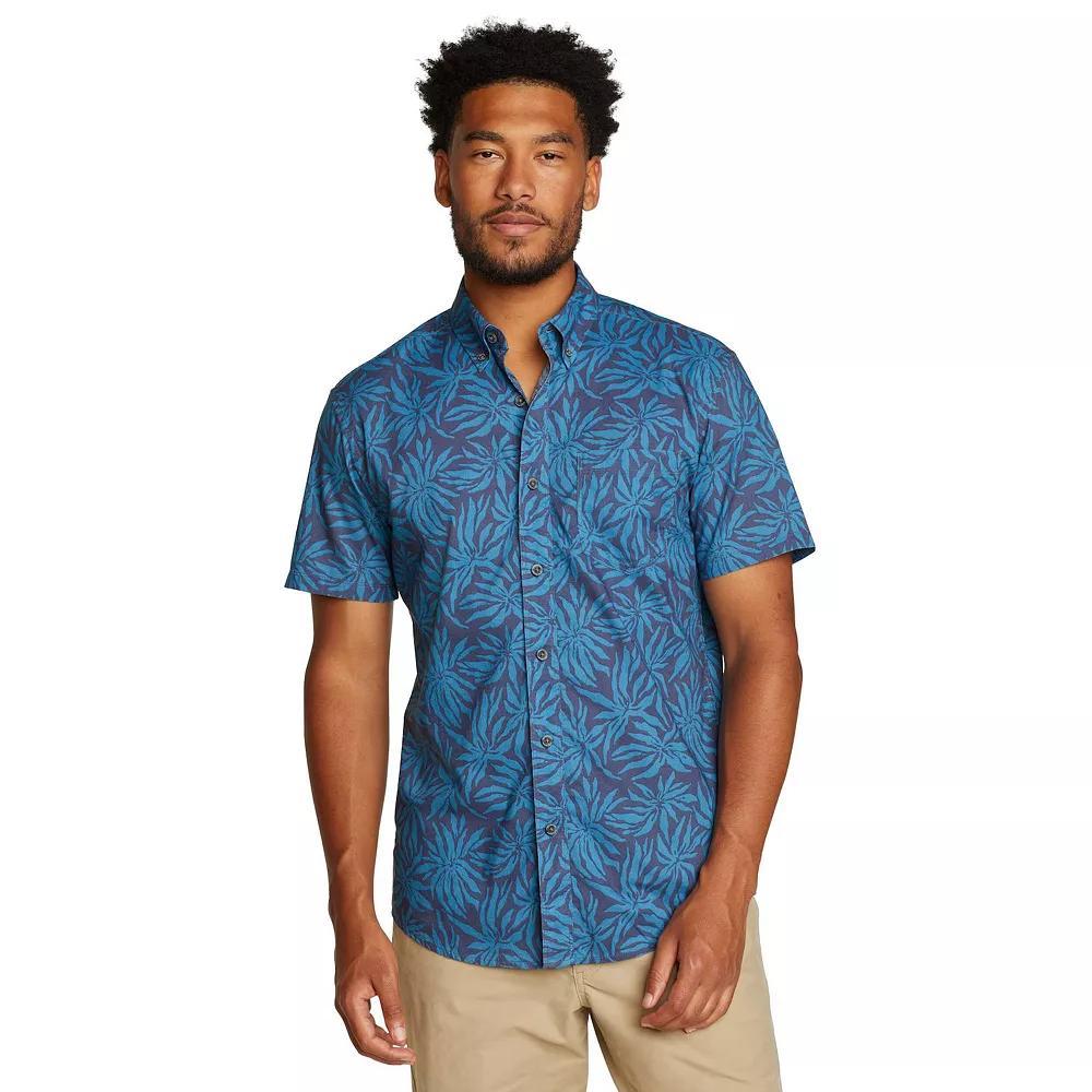 Men's Eddie Bauer Baja Print Short Sleeve Button-Down Shirt,  Product Image