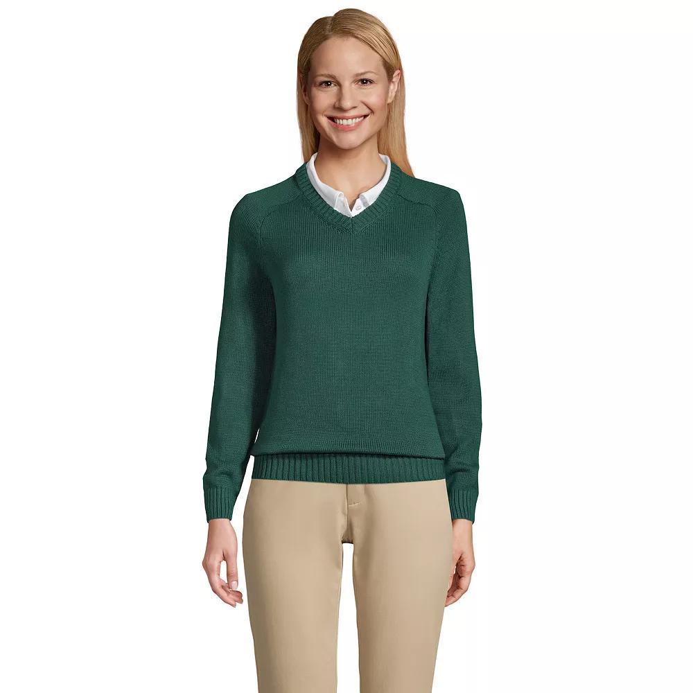 Women's Lands' End Cotton Modal V-Neck Sweater,  Product Image