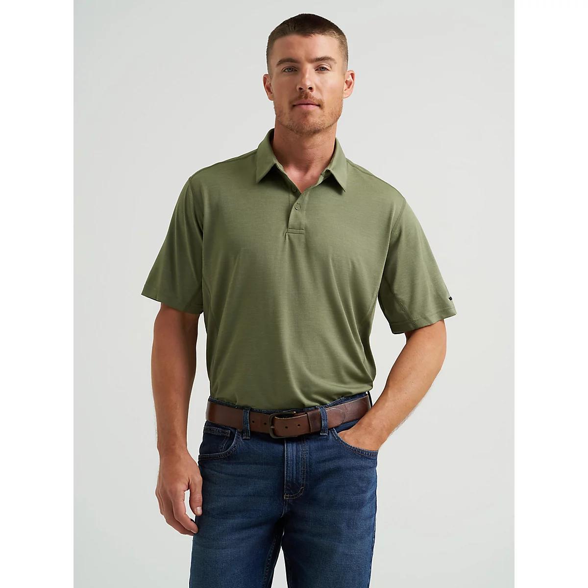 Men's Wrangler Performance Polo in Olive Product Image