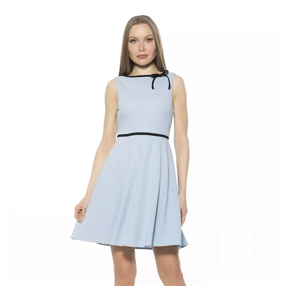 Women's ALEXIA ADMOR Ida Crewneck Fit And Flare Dress,  Product Image