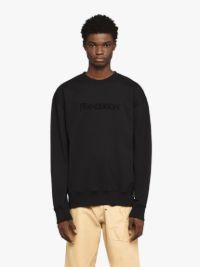 LOGO EMBROIDERY SWEATSHIRT in black | JW Anderson US  Product Image