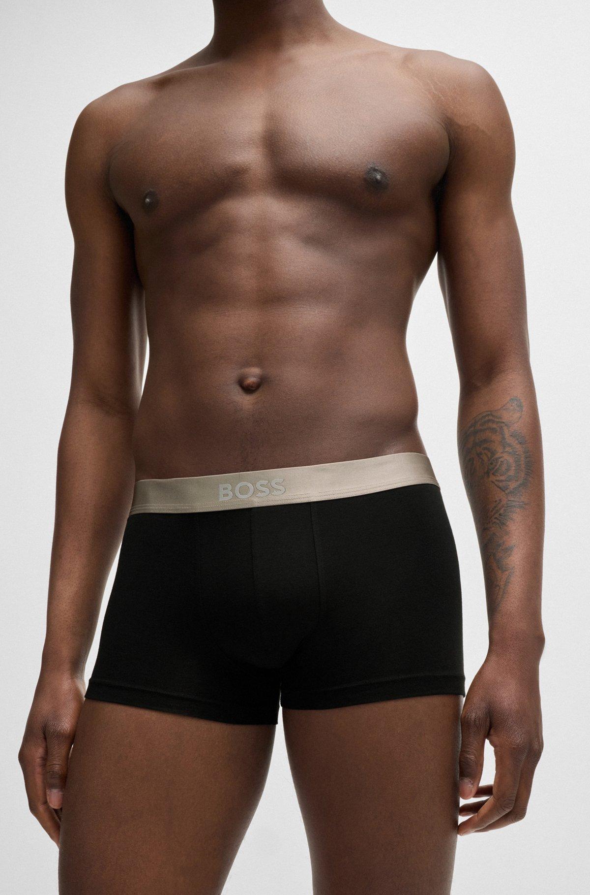 Three-pack of trunks with logo waistbands Product Image