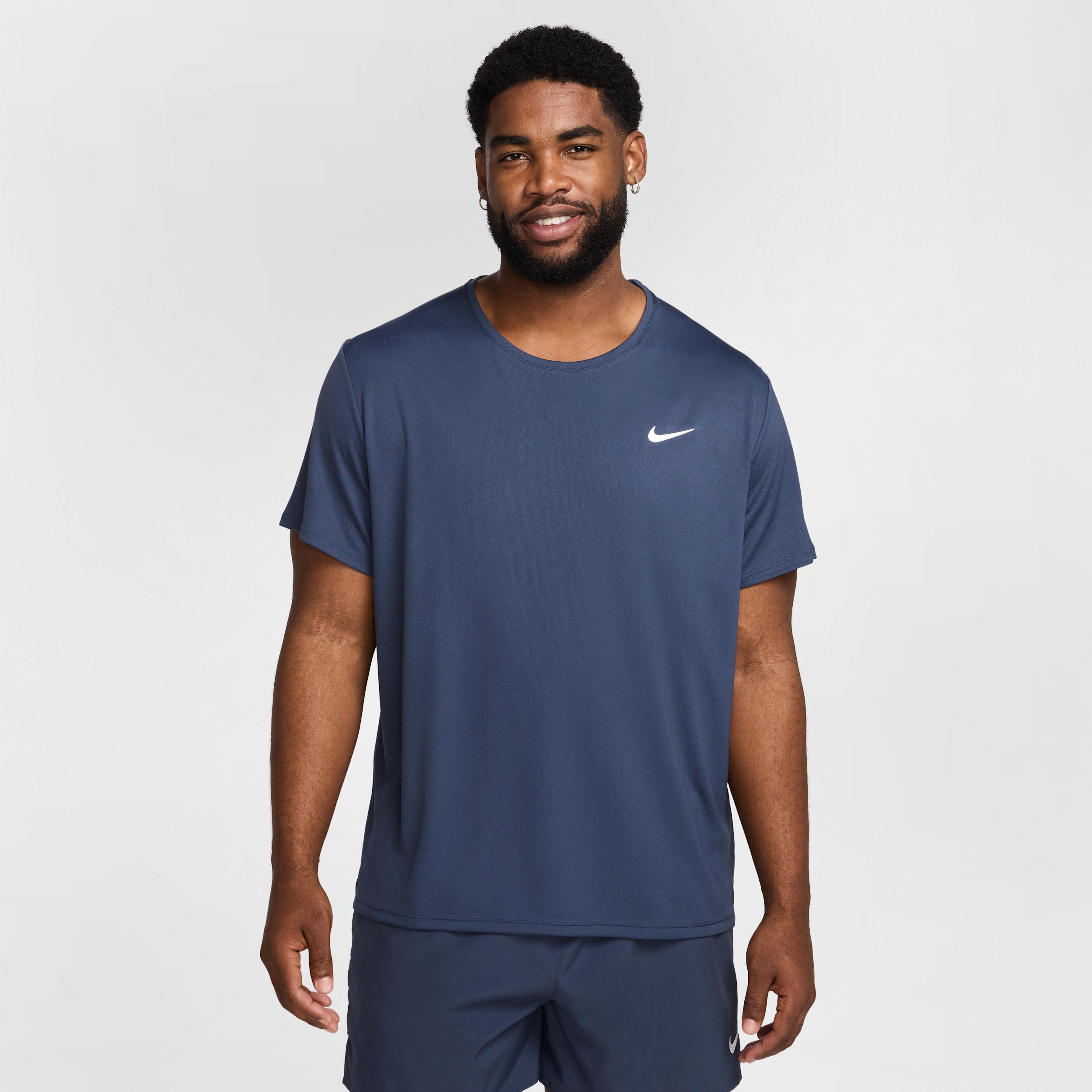 Nike Mens Miler Dri-FIT UV Short-Sleeve Running Top | DV9315-437 Product Image