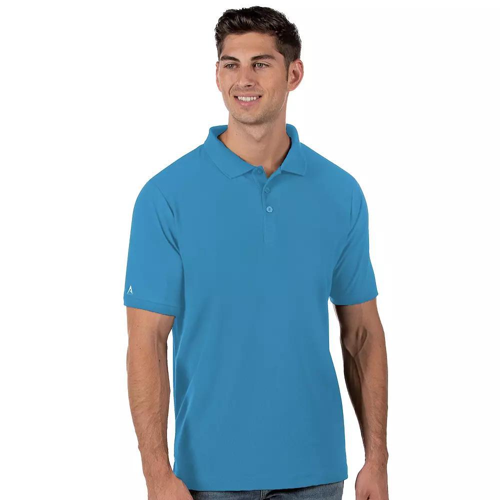 Men's Antigua Legacy Fitted Pique Polo, Size: Large, Green Product Image