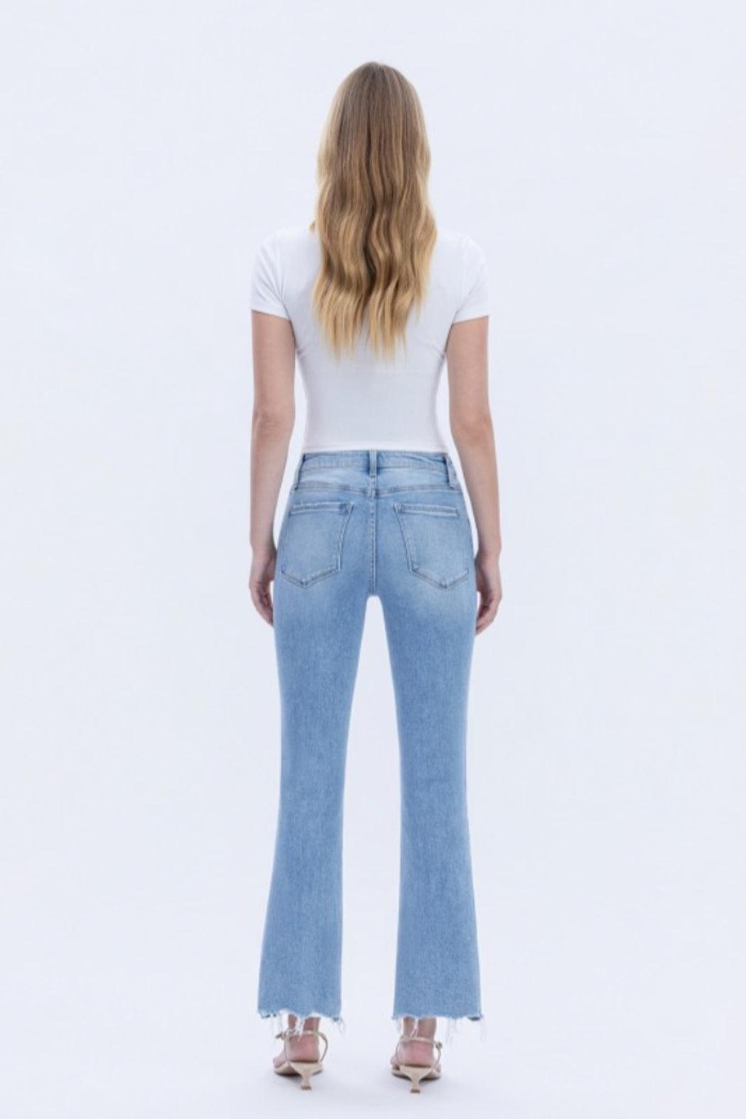 High Rise Kick Flare Jeans Product Image