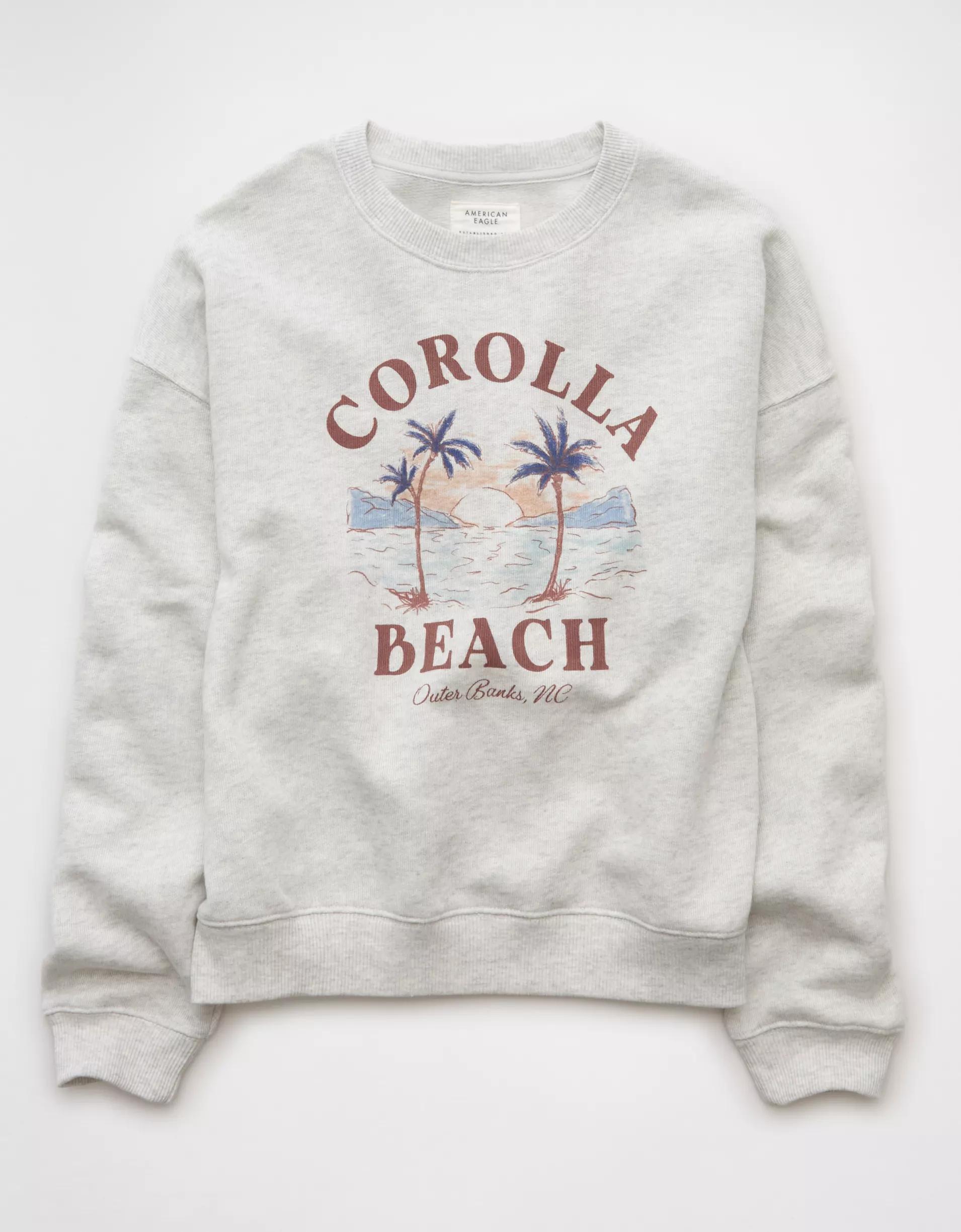 AE Relaxed Fit Destination Graphic Sweatshirt Product Image