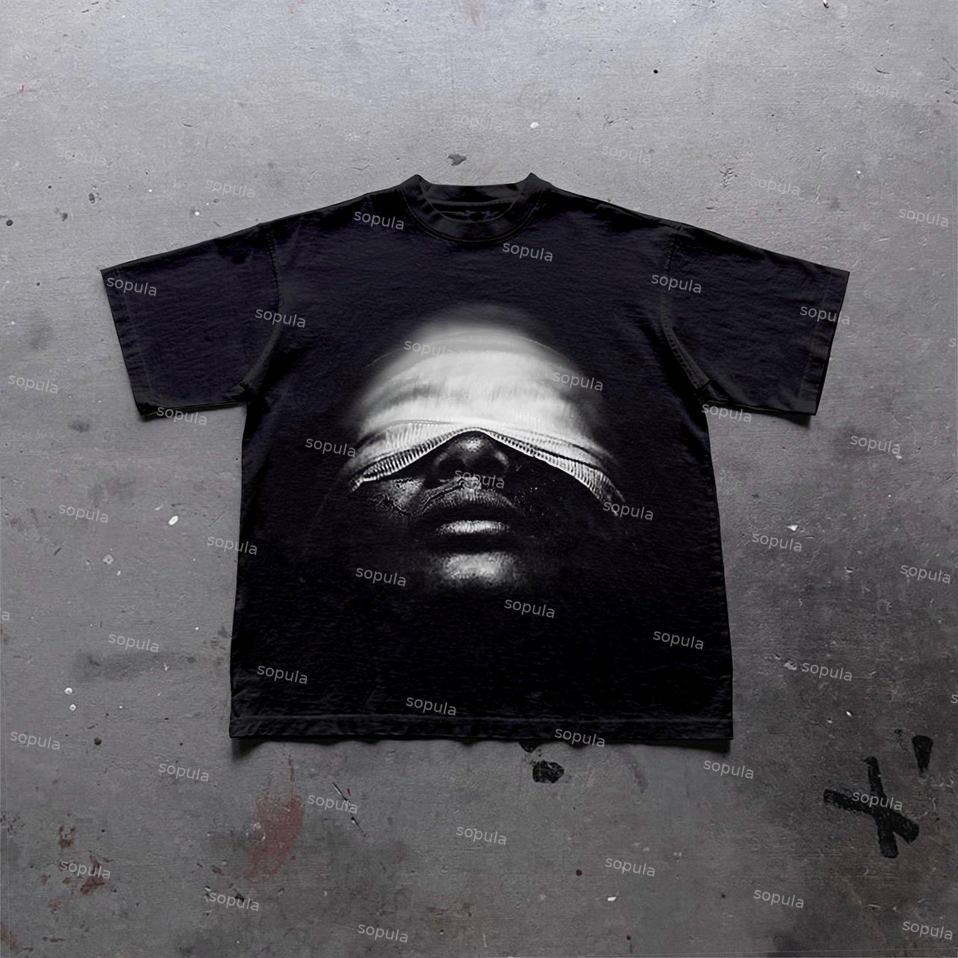 Sopula Vintage Mummy Portrait Graphic Print Cotton T-Shirt Product Image