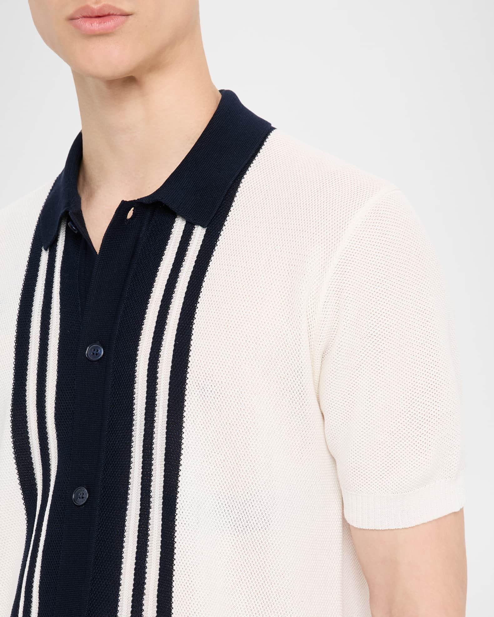 Men's Classic-Fit Pique Knit Short-Sleeve Shirt Product Image