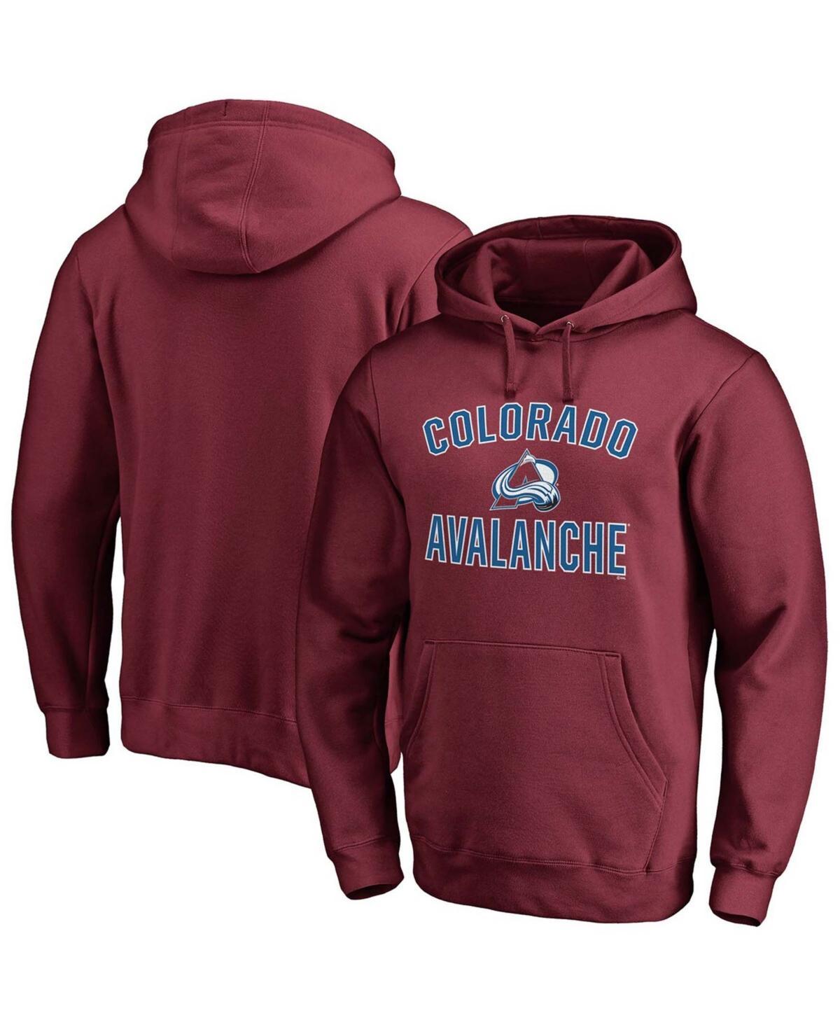 Mens Fanatics Branded Burgundy Colorado Avalanche Team Victory Arch Pullover Hoodie Product Image