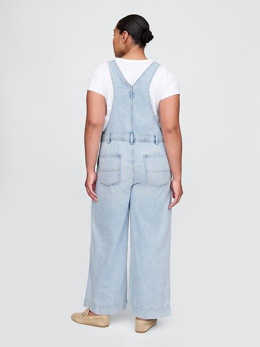 UltraSoft Denim Baggy Overalls Product Image