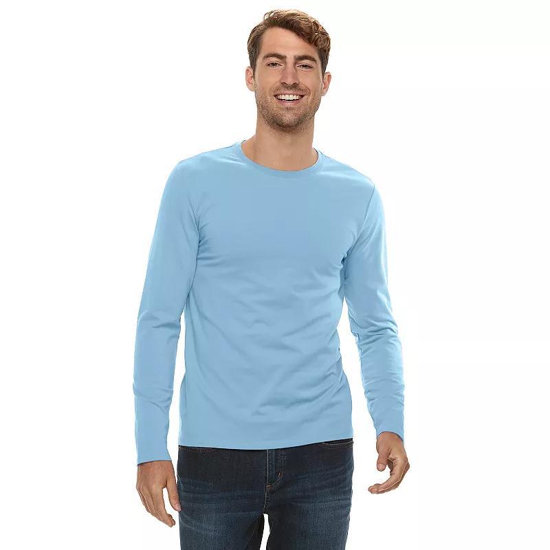 Men's Apt. 9® Premier Flex Long Sleeve Crewneck Tee,  Product Image