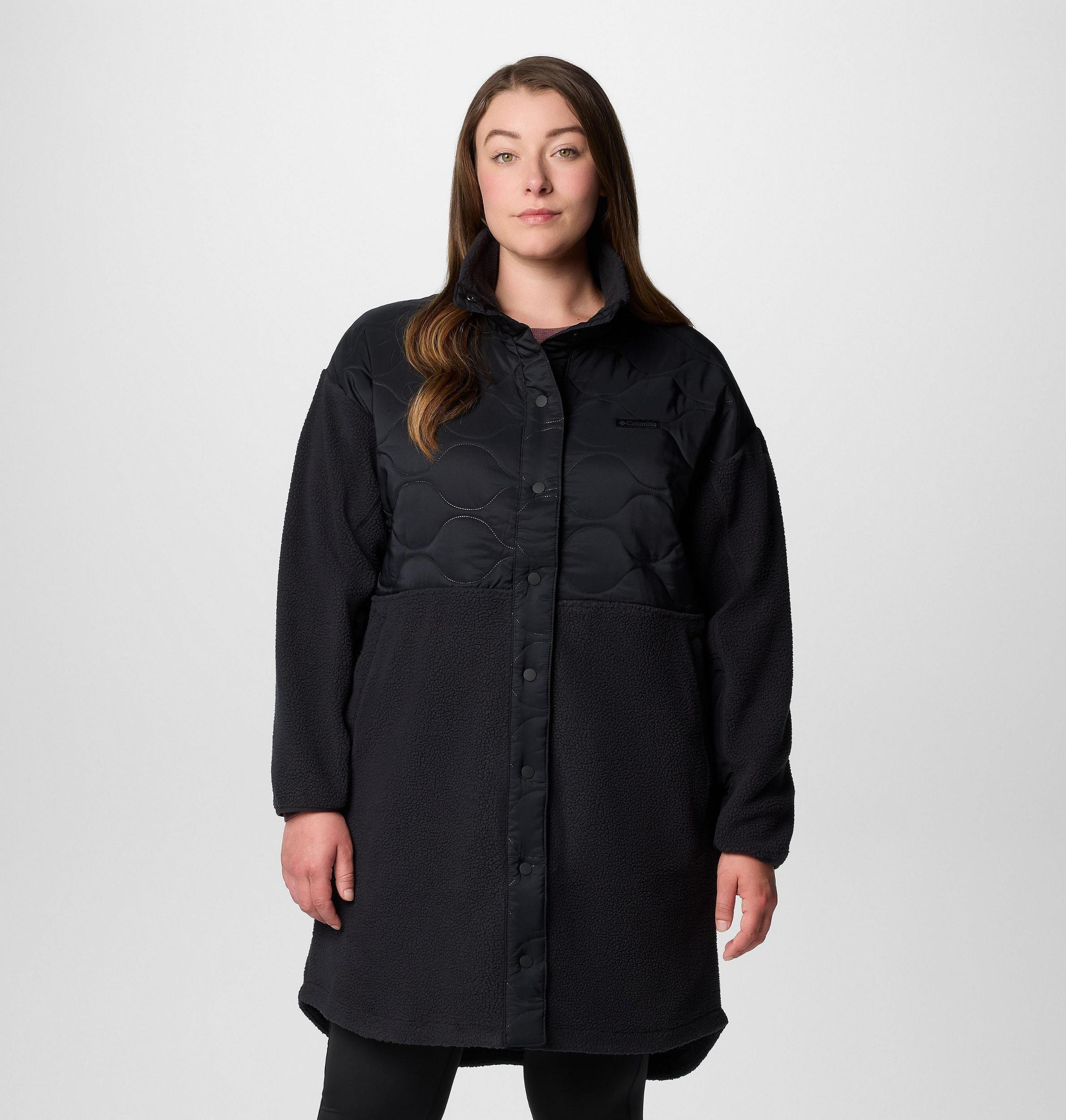 Columbia Womens Cloud Point Long Fleece Jacket - Plus Size- Product Image