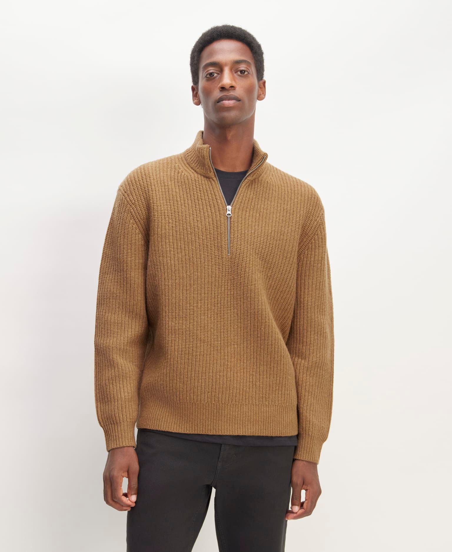 Mens Felted Merino Half-Zip Sweater by Everlane Product Image