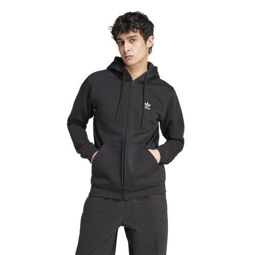 adidas Mens adidas Originals ESS Full-Zip Hoodie - Mens Black/Black Product Image