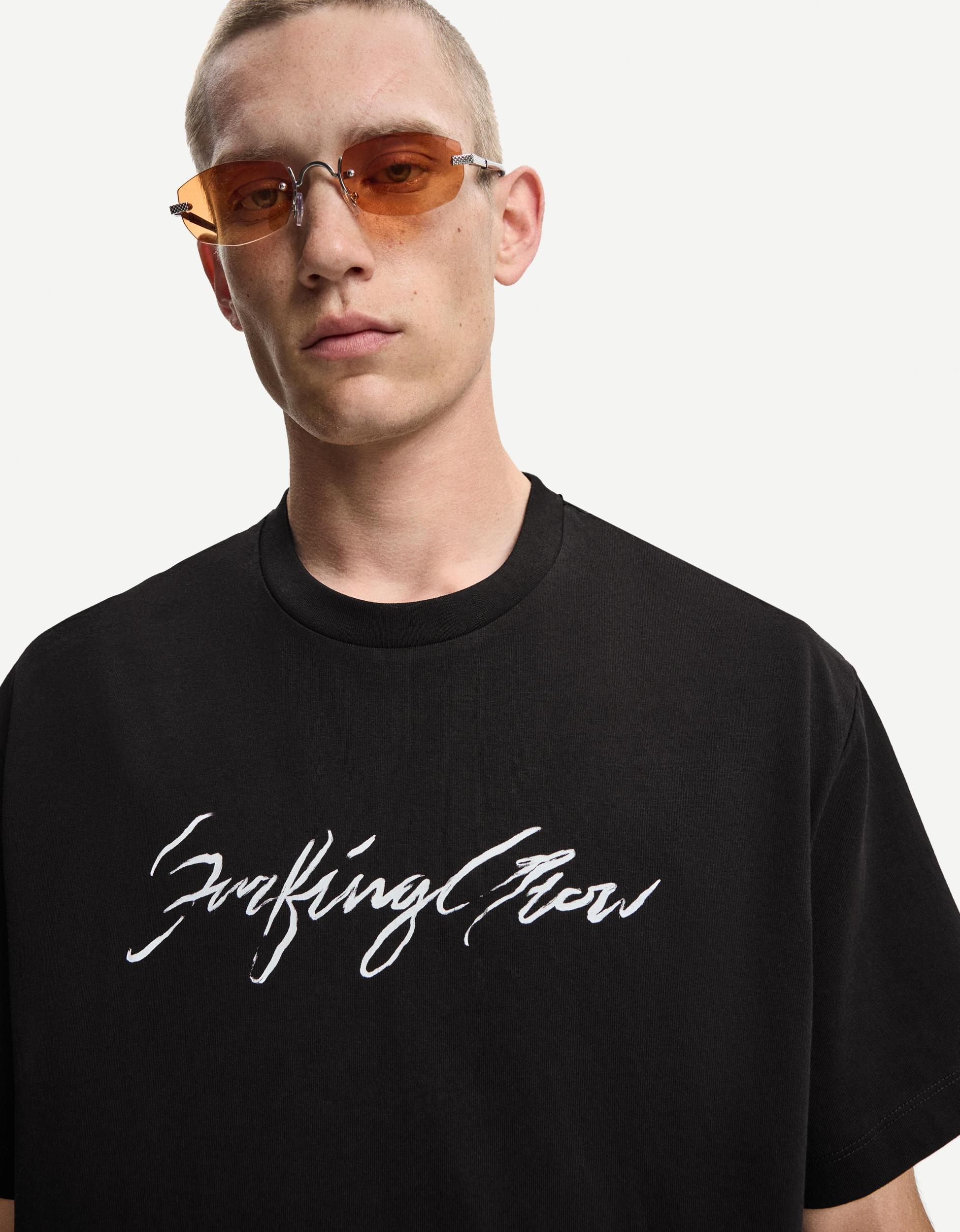 Printed short sleeve oversize T-shirt Product Image