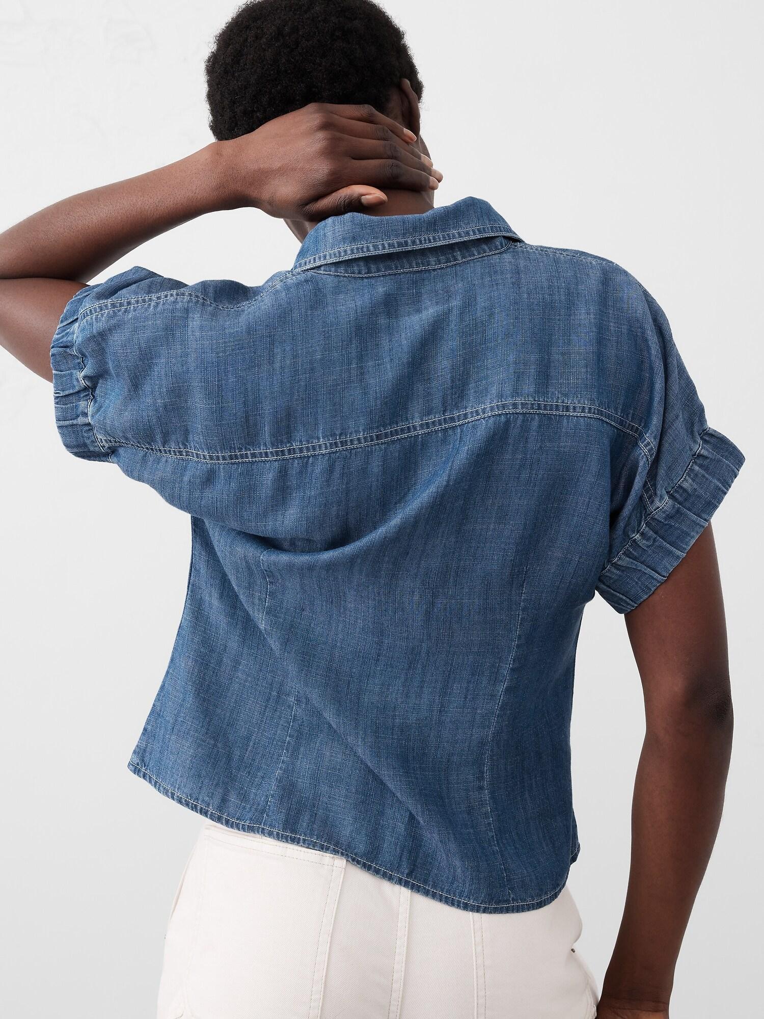 Seamed Poplin Shirt Product Image