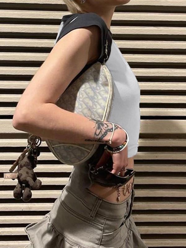 Street Spider Raglan Sleeve Cropped Top Product Image