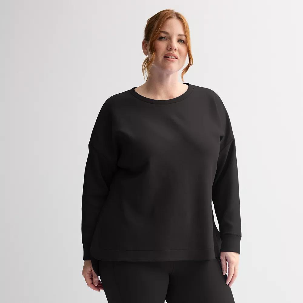 Plus Size Tek Gear Ultracomfort Crew Neck Top, Womens Product Image