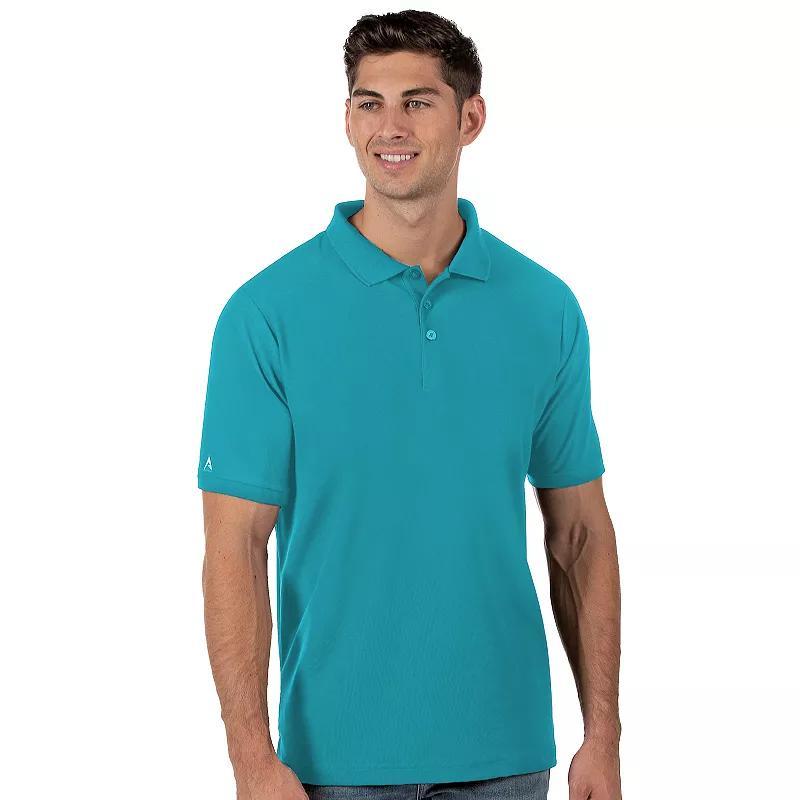 Men's Antigua Legacy Fitted Pique Polo, Size: Large, Green Product Image