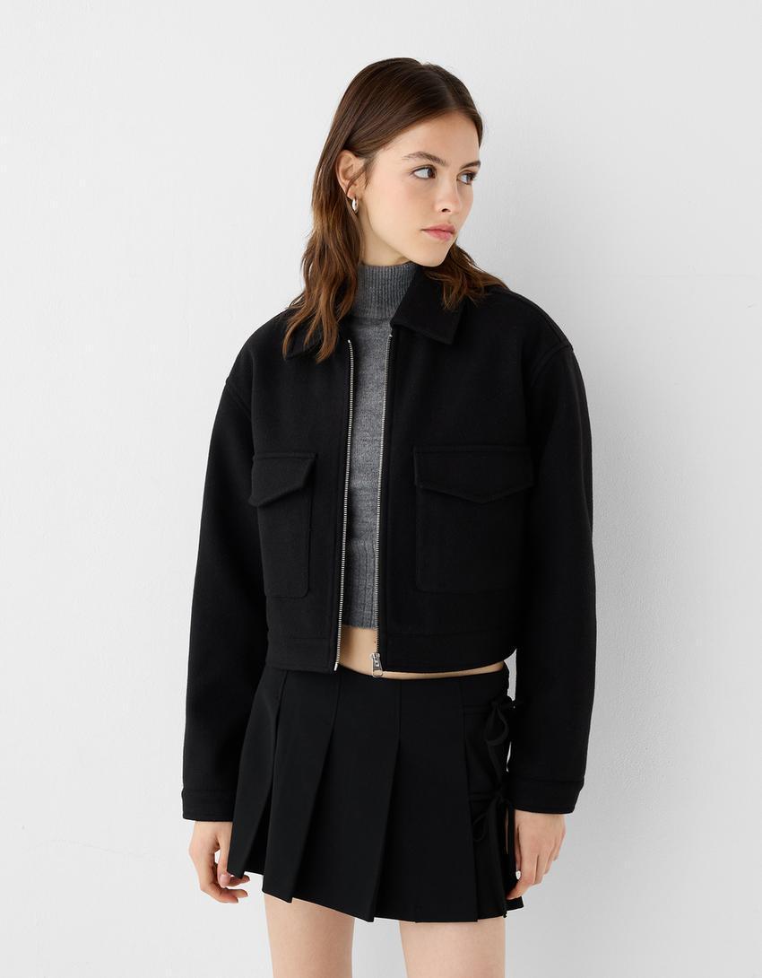 Soft cropped jacket Product Image