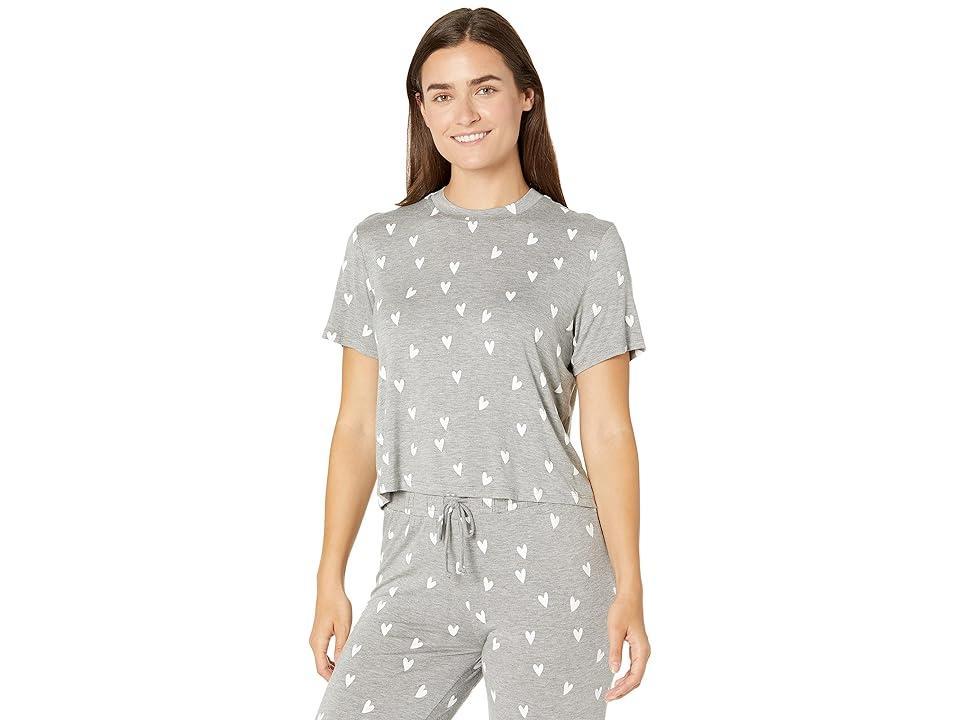 Honeydew Intimates All American PJ Set Heather Grey Hearts L Product Image