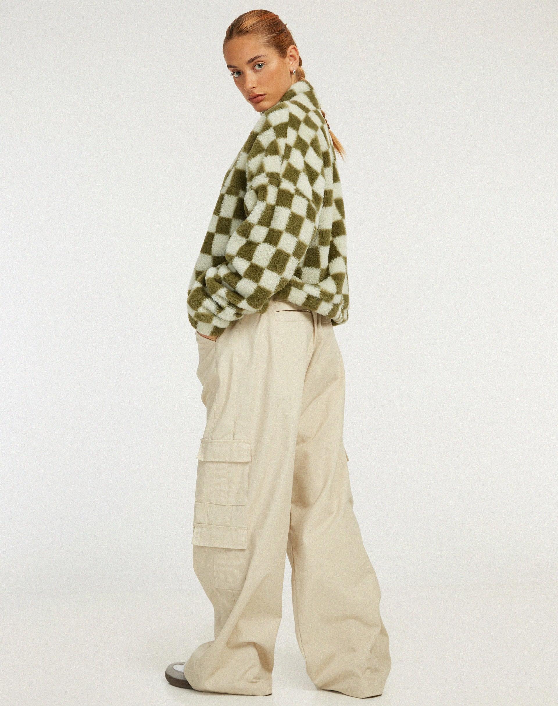 Nero Jacket in Checkered Sage Product Image
