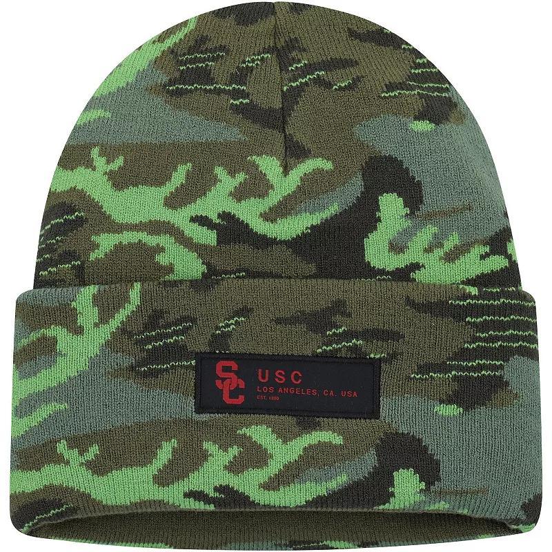 Mens Nike Camo USC Trojans Veterans Day Cuffed Knit Hat Product Image