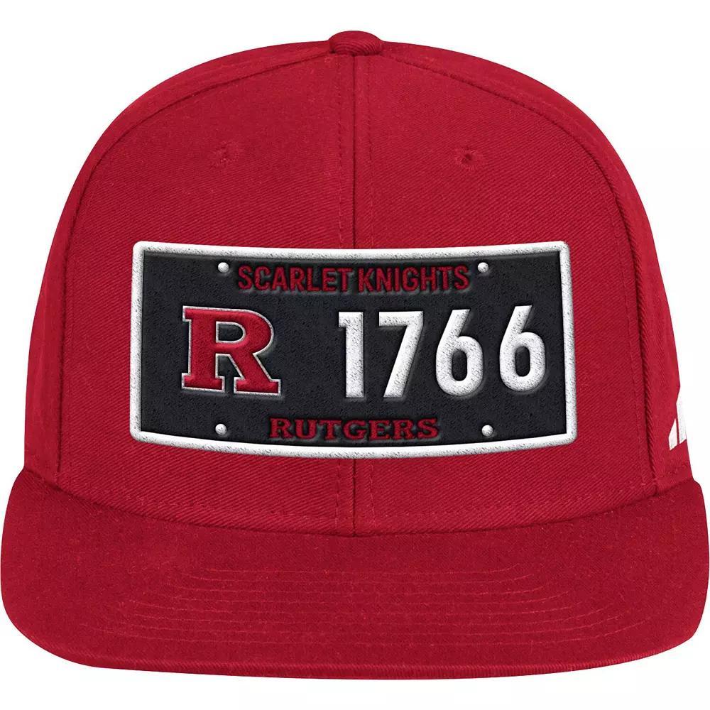 Men's adidas Scarlet Rutgers Scarlet Knights Established Snapback Hat, Red Product Image
