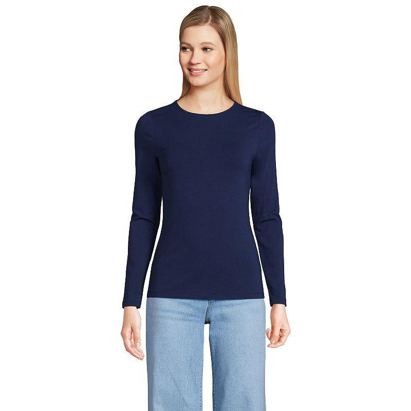Women's Lands’ End Long Sleeve Crewneck Top,  Product Image