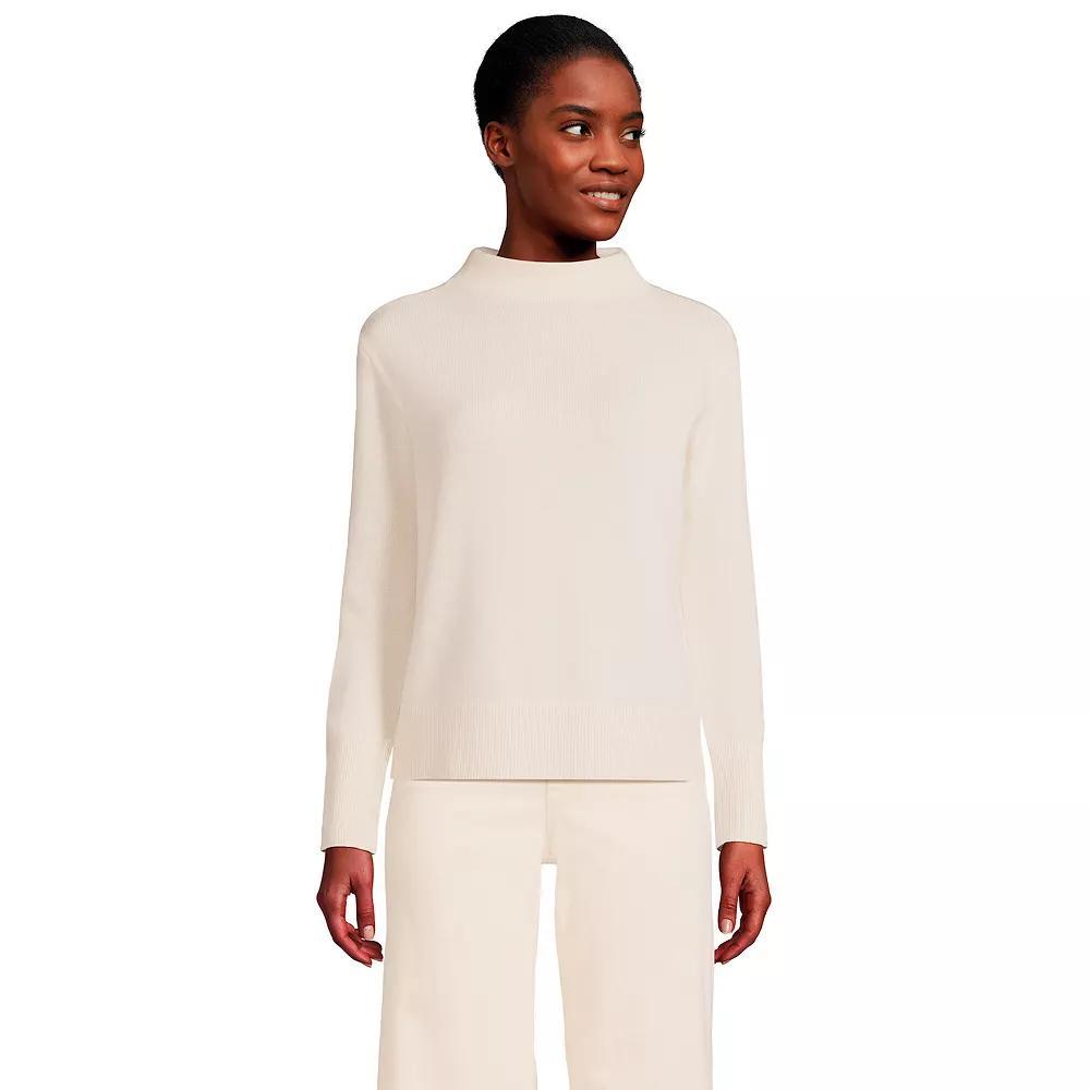 Women's Lands' End Cashmere Funnel Neck Sweater,  Product Image