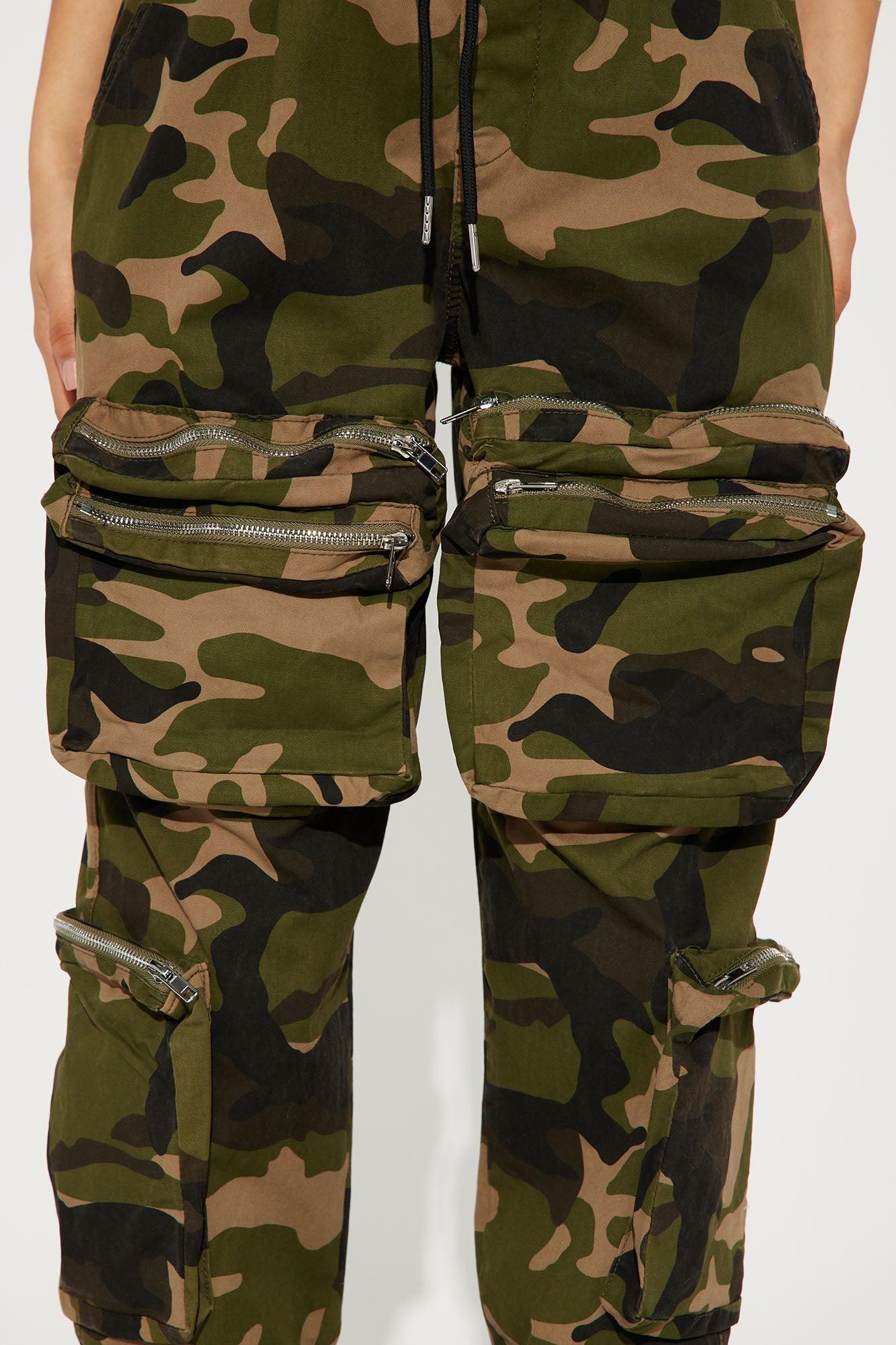 Keepin' It Casual Camo Cargo Jogger - Olive/combo Product Image