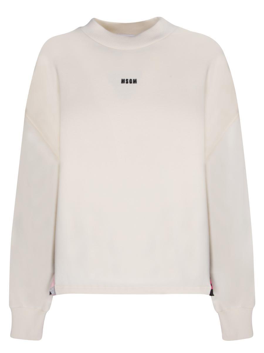 MSGM Sweatshirts In White Product Image